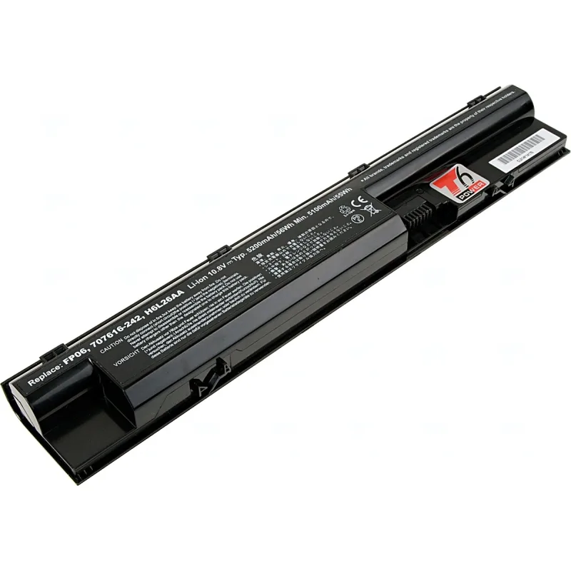 Baterie T6 Power pro HP ProBook 440 G1, 445 G1, 450 G1, 455 G1, 470 G1, 5200mAh, 56Wh, 6cell NBHP0100
