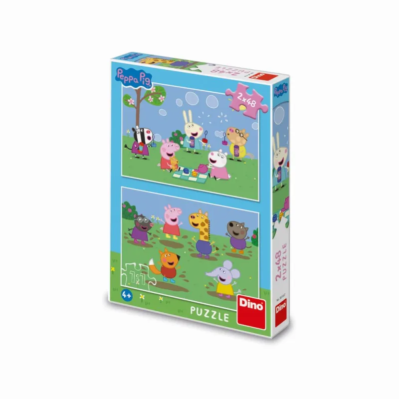 Dino PEPPA PIG AND CAMARADES 2x48 Puzzle