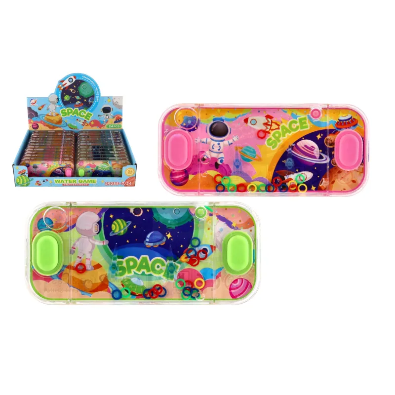 Teddies Vodná hra hlavolam 15x7cm plast vesmír 4 druhy 24ks v boxe