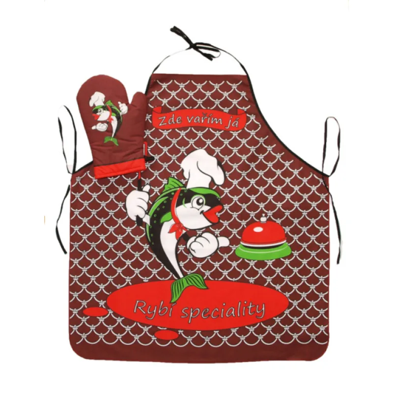 Forbyt Zástěra pro rybáře, tmavě bordová