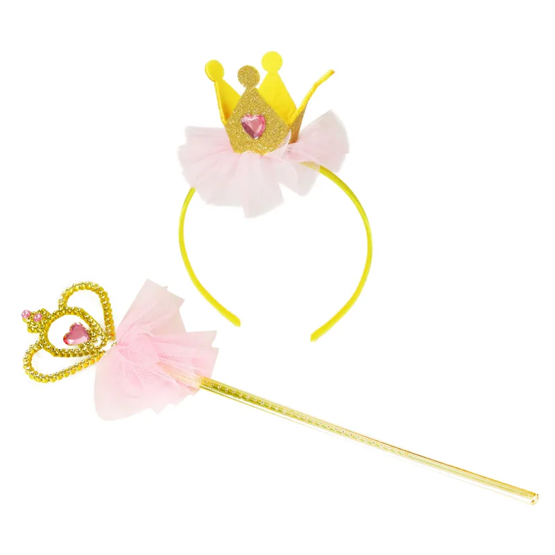 Rappa Čelenka princezná s korunkou a paličkou