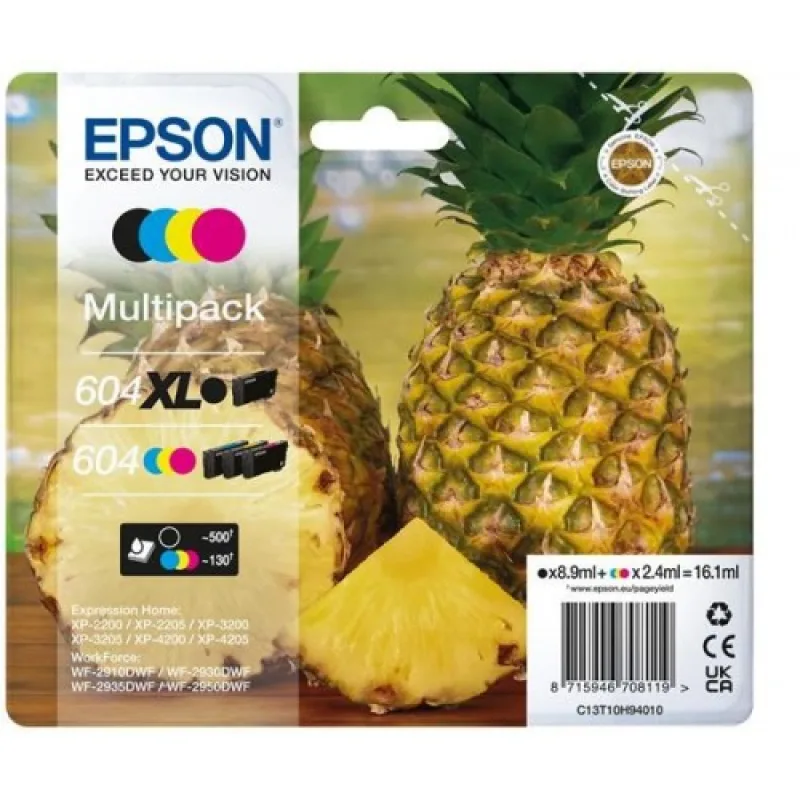 EPSON Multipack 4-colours 604XL Black/Standard CMY C13T10H94020