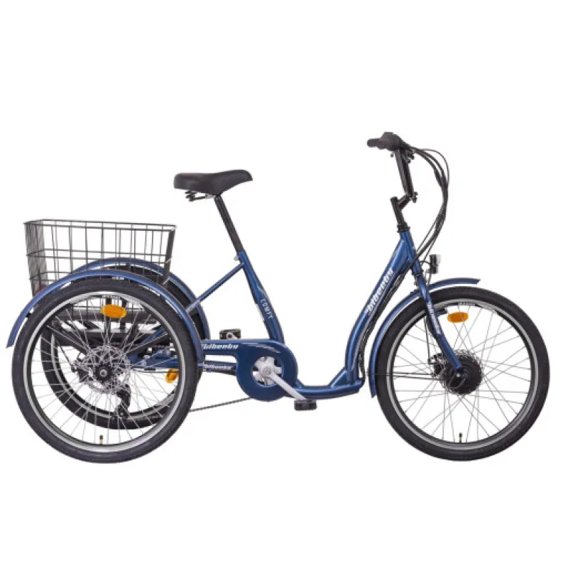 LIBERTY COMFY e-trojkolka 24" 6spd Disk, diferenciál, modrá, 36V 17,5Ah