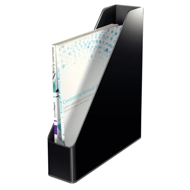 ESSELTE Stojan na časopisy dvoubarevný Leitz, černá, 4 ks 53620095