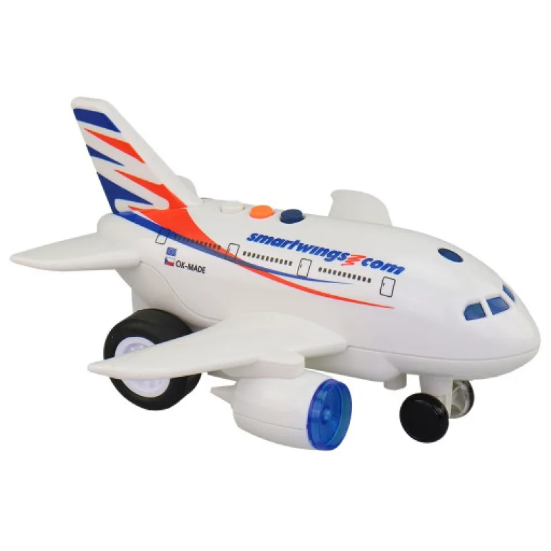 Made Letadlo Smartwings s hlášením kapitána a letušky, na setrvačník, 20cm