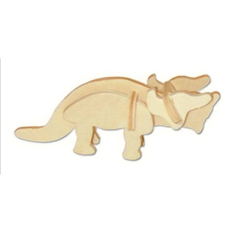 Woodcraft Dřevěné 3D puzzle Triceratops MA1041, 10 x 3 x 4 cm