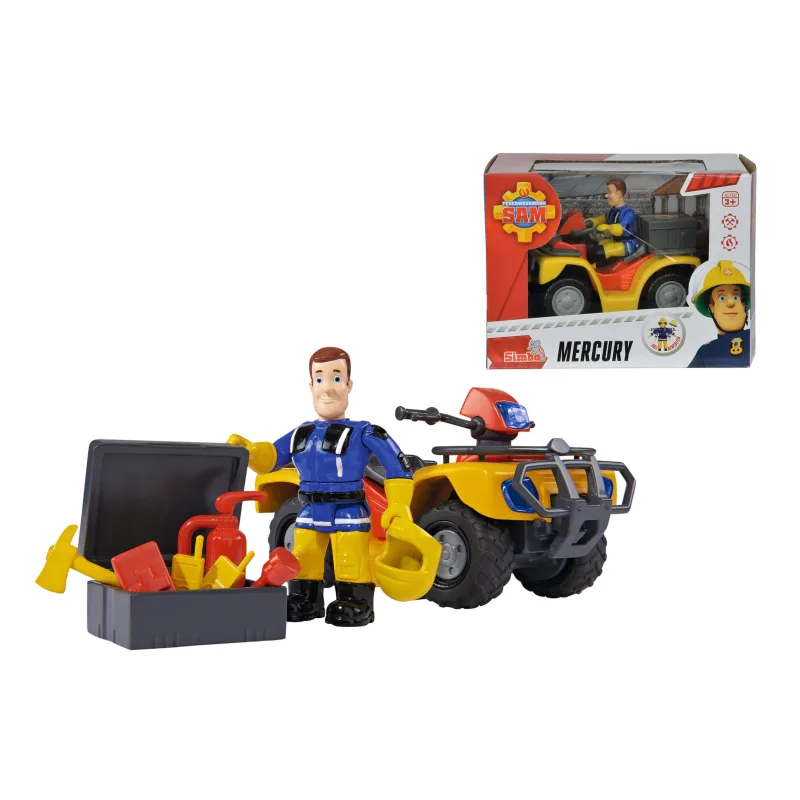 Simba Požiarnik Sam Mercury štvorkolka s figúrkou