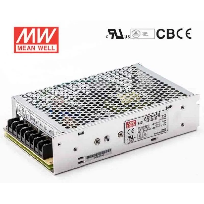 MEAN WELL MEANWELL - ADD-55A - Průmyslový napájecí zdroj 13,8/13,4V 55W se zálohovací funkcí ADD-55A