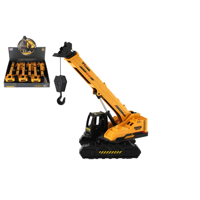 Teddies Žeriav pásový plast/kov 8x26cm na zotrvačník