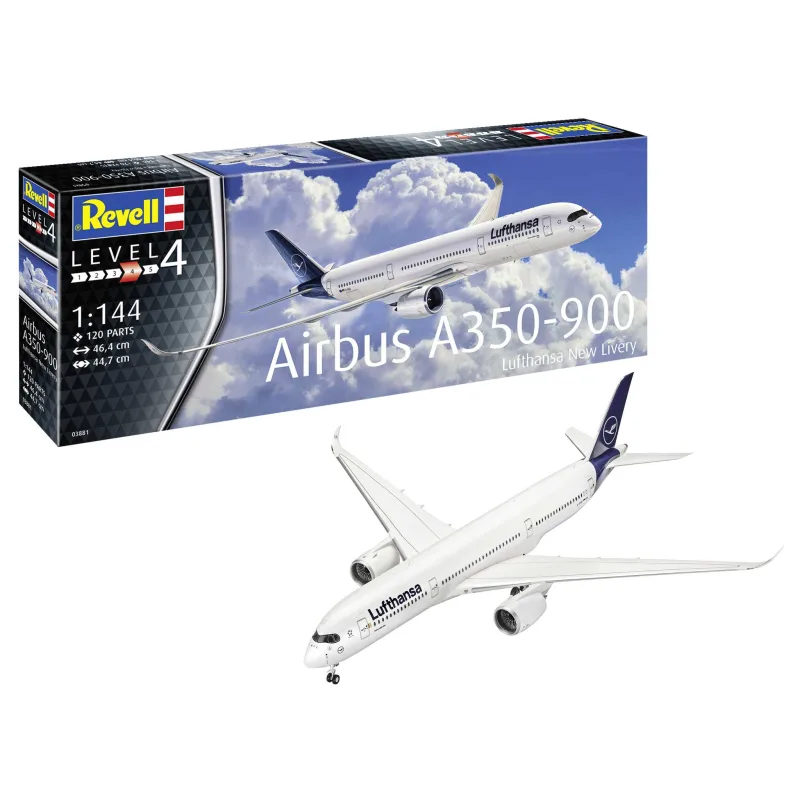 Revell Plastic ModelKit lietadlo 03881 - Airbus A350-900 Lufthansa New Livery (1:144)