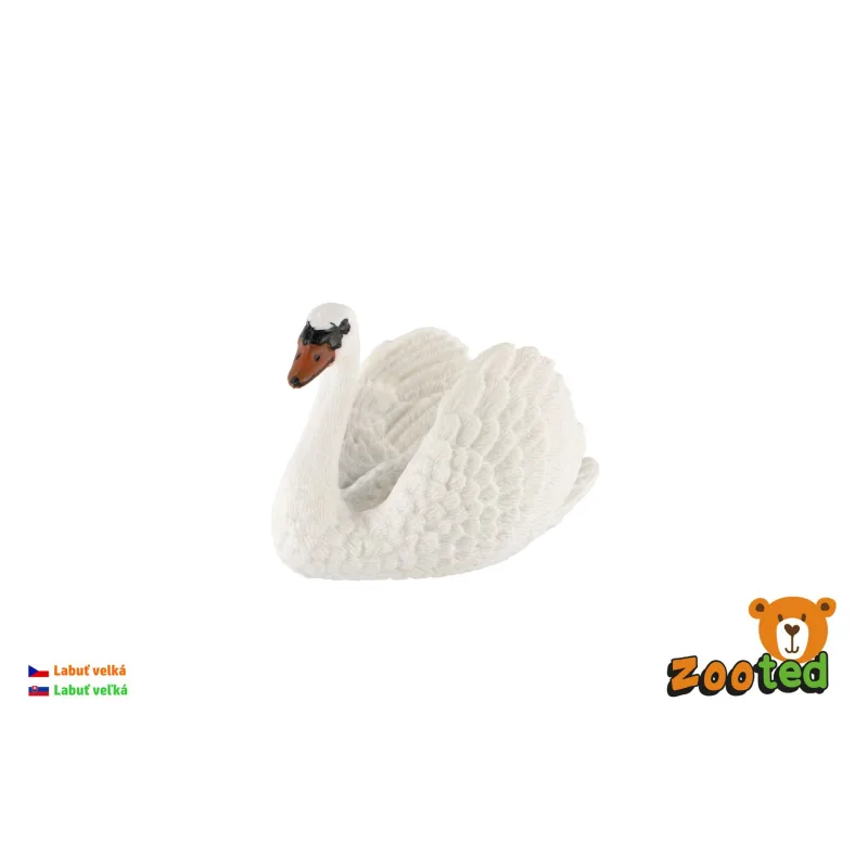 ZOOted Labuť veľká zooted plast 7cm v sáčku