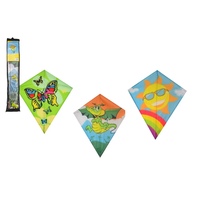 Teddies Drak lietajúci nylon 60x70cm 3 druhy