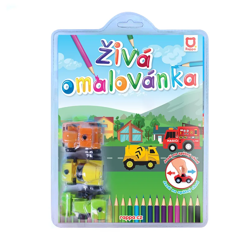 Rappa Živá omaľovánka stavba 3 ks