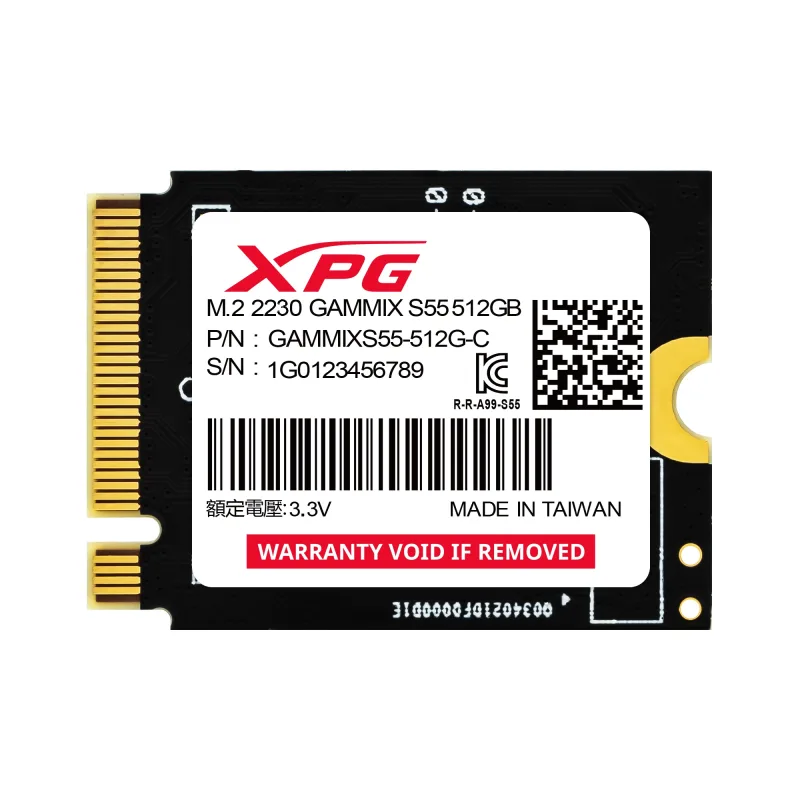 ADATA XPG GAMMIX S55/512GB/SSD/M.2 NVMe/Černá/5R SGAMMIXS55-512G-C