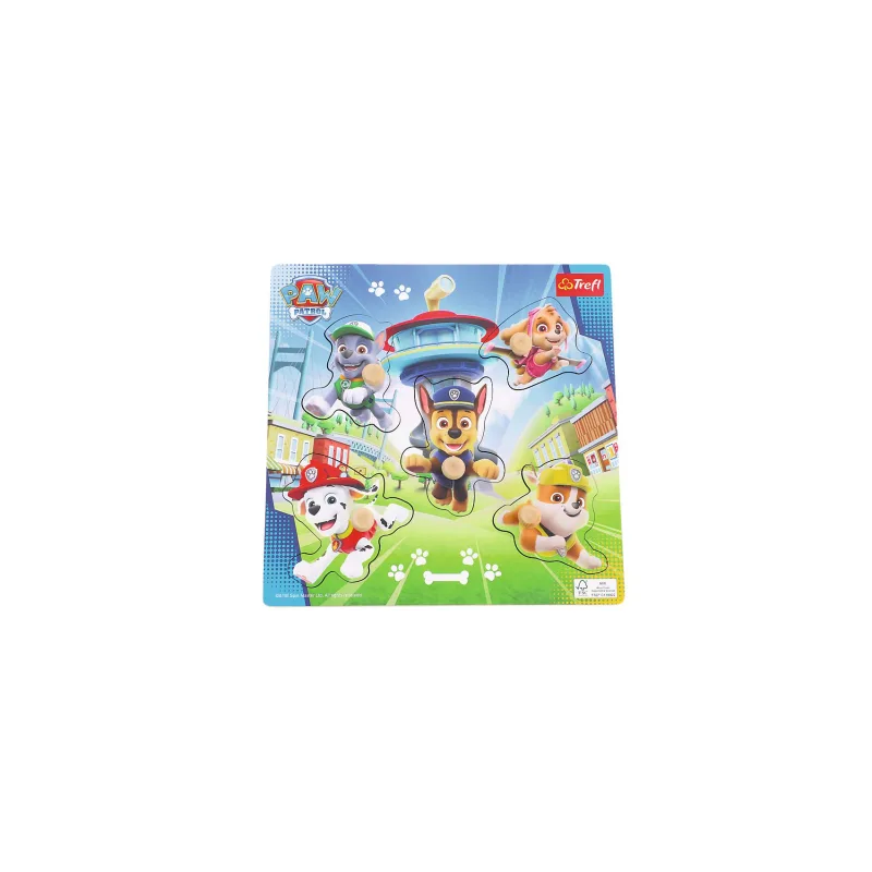 Trefl Vkladačka/Puzzle doskové obrysové Labková patrola/Paw Patrol 22x22cm vo fólii 18m+