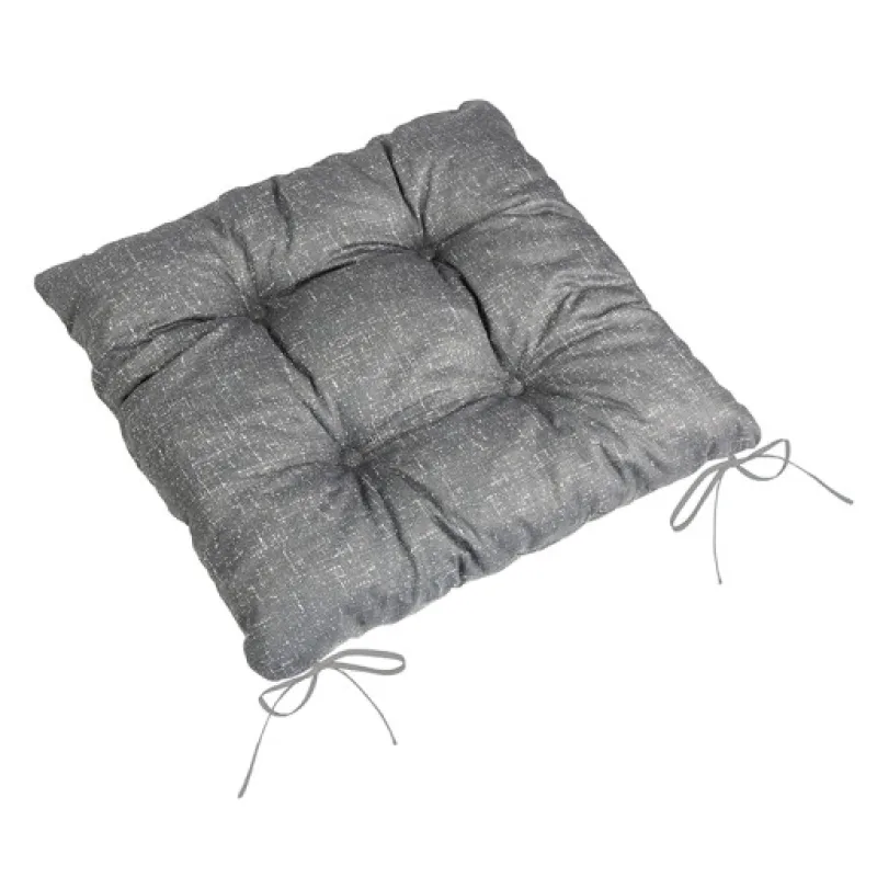 Bellatex Sedák LADA prošívaný Šedá, Bílá - 40x40cm