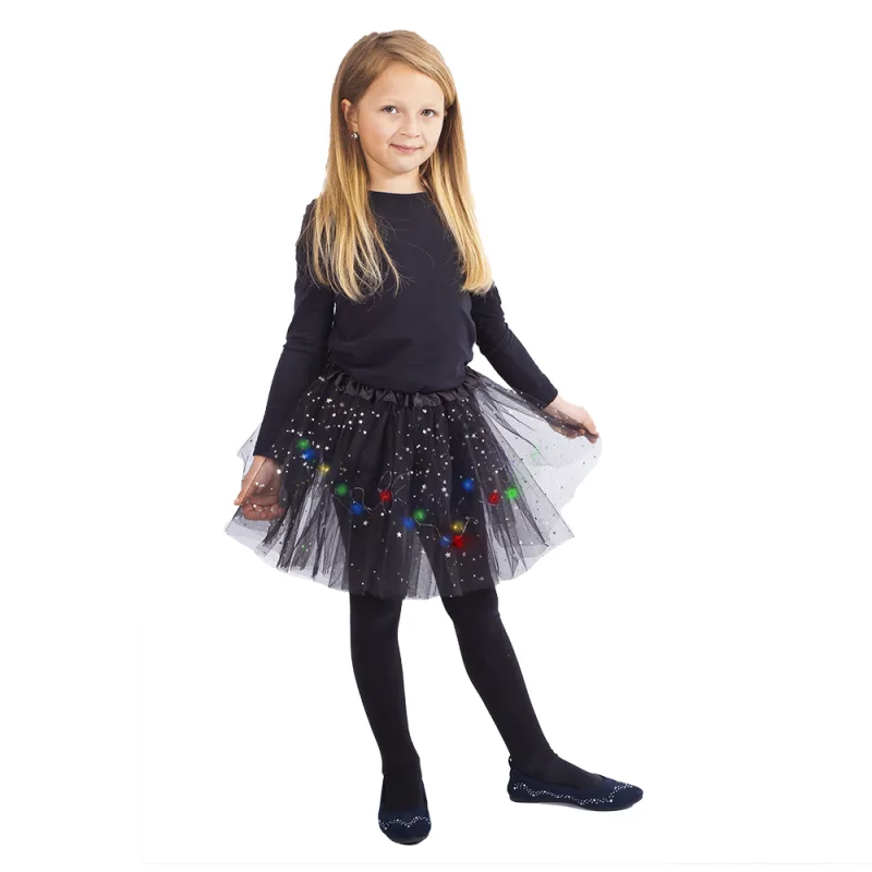 Rappa Sukňa tutu svietiaca čierna