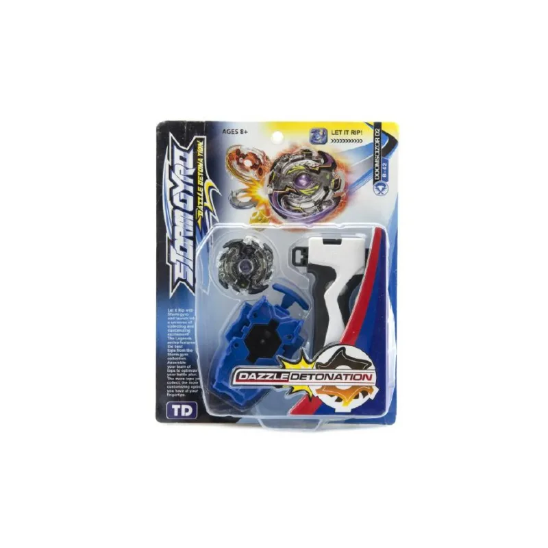 Teddies Vrtuľka Spintop plast 20cm 1ks StormGyro točiaca+štartér asst mix farieb na karte