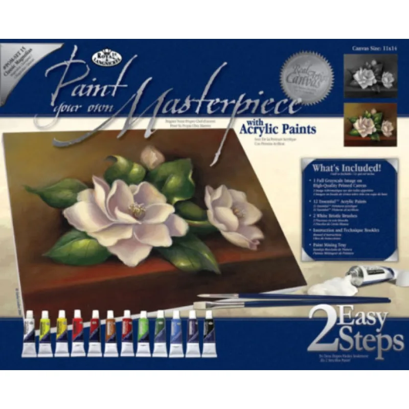 Royal Langnickel Malování podle čísel na plátno Magnólie, 28x35 cm
