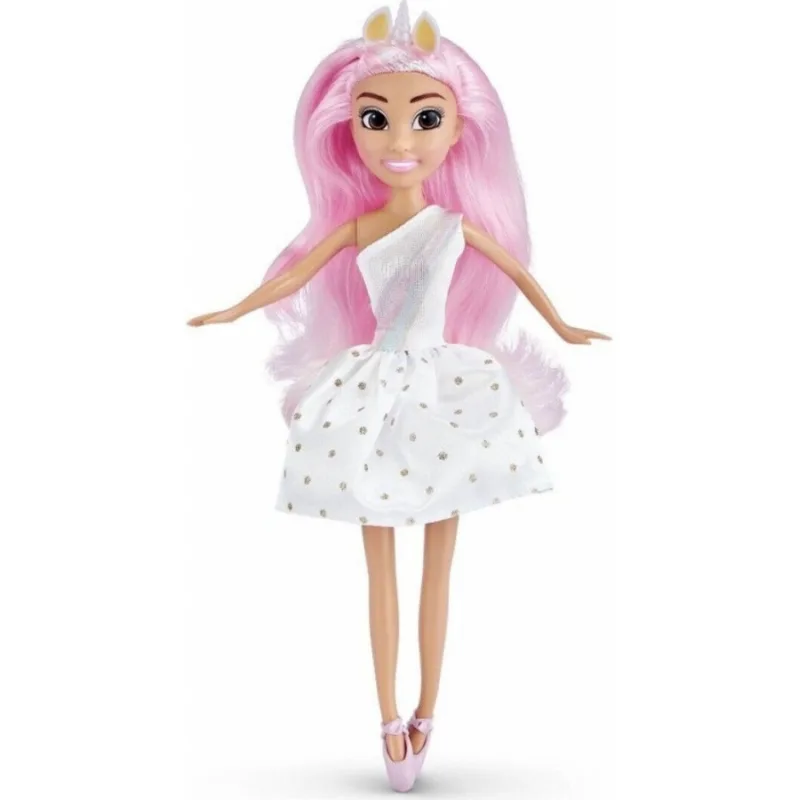 Zuru Panenka Sparkle Girlz, Víla jednorožec v kornoutu - Bílá