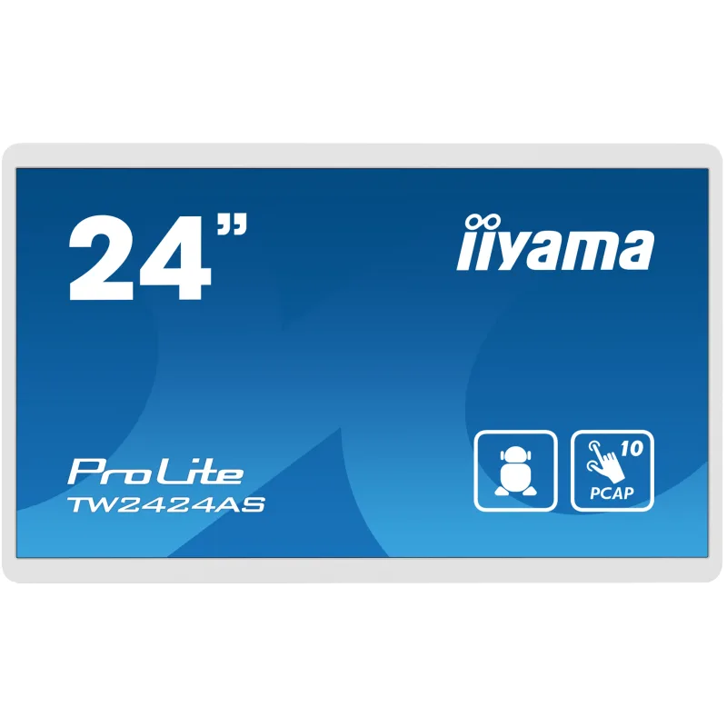 24" iiyama TW2424AS-W1: PCAP, Android 12,FHD TW2424AS-W1