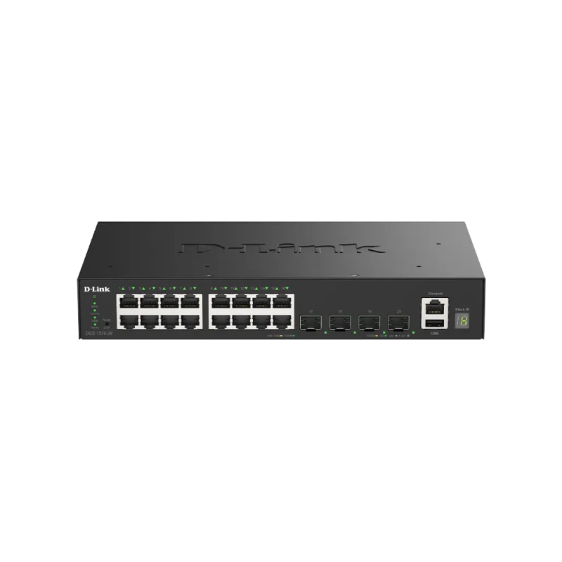 D-Link DGS-1530-20/E 16 Ports GE + 4 Ports 10G SFP+ Smart Managed Switch DGS-1530-20/E