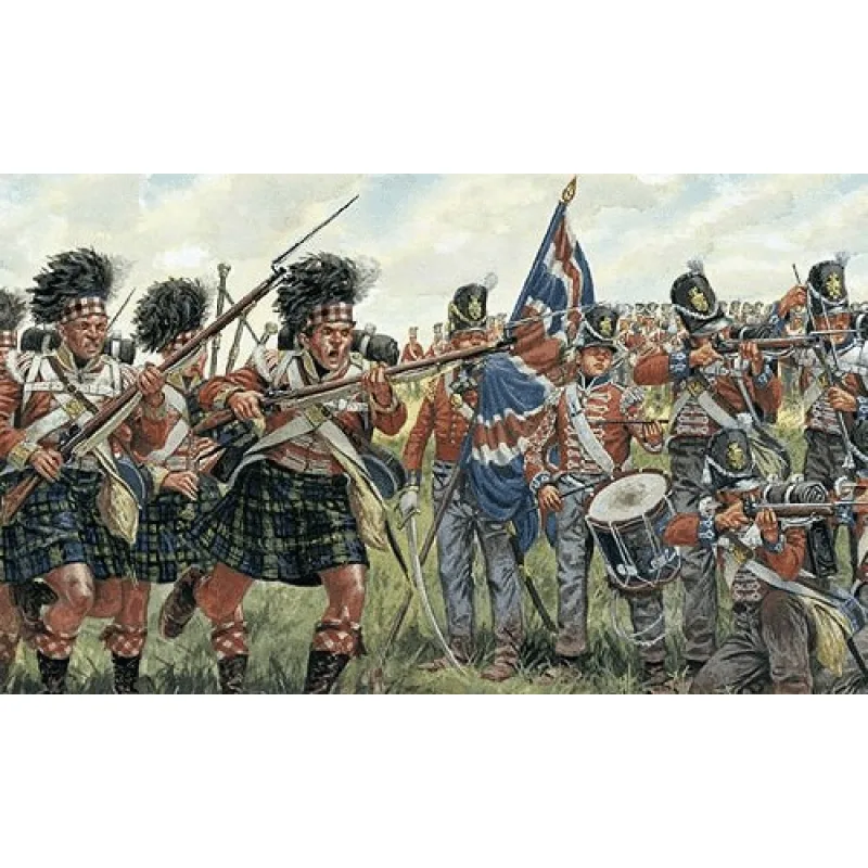 Italeri Model Kit figúrky 6058 - BRITISH and SCOTS INFANTRY (NAPOL.WARS) (1:72)