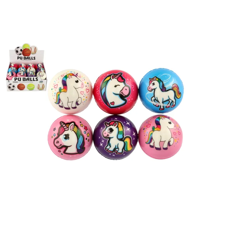 Teddies Loptička jednorožec penová 8cm mix farieb