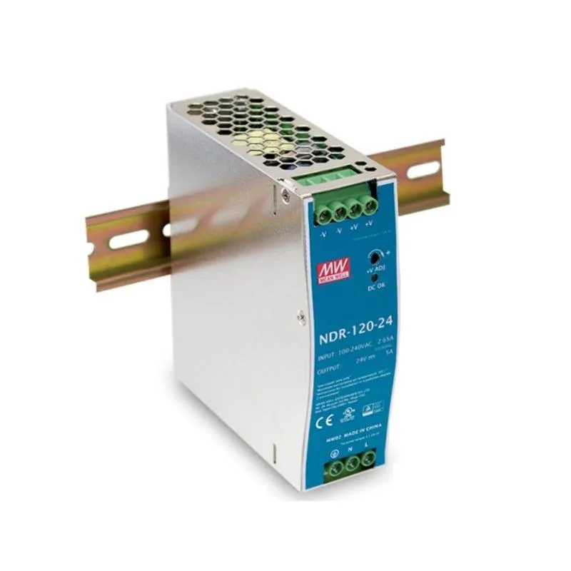 MEAN WELL MEANWELL - NDR-120-24 - Průmyslový napájecí zdroj 24V 120W na DIN NDR-120-24