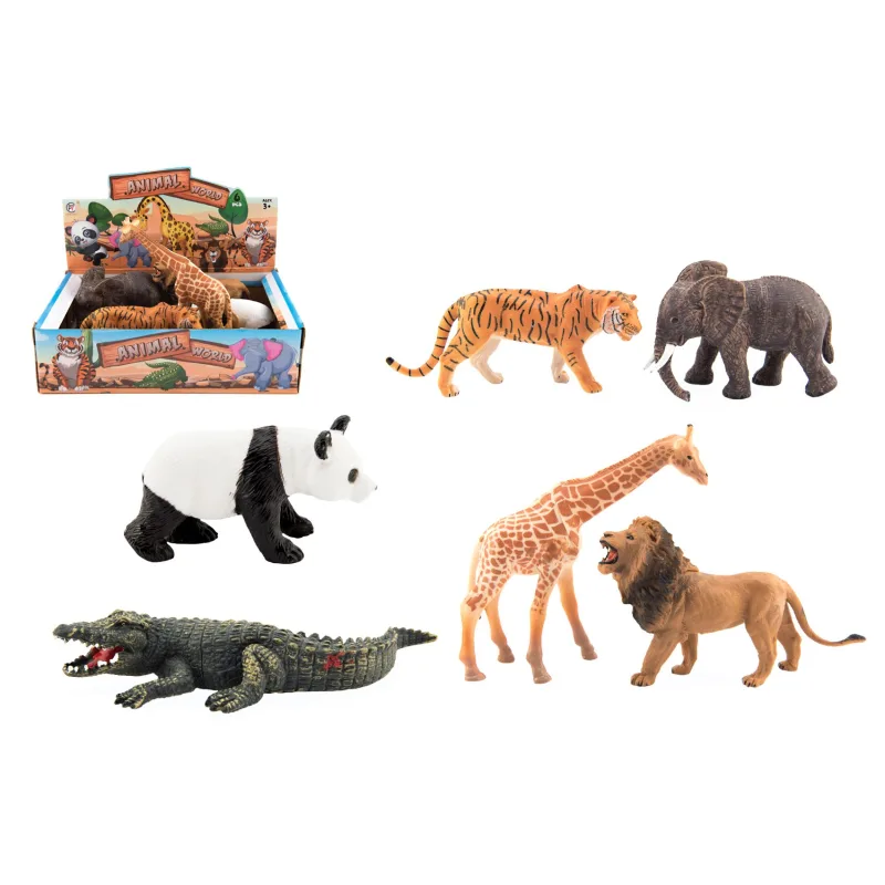 Teddies Zvieratko safari ZOO plast 11-17cm