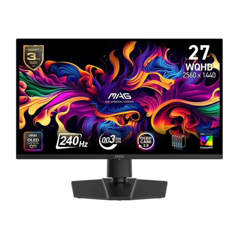 MSI MAG/273QP QD-OLED X24/26,5"/QD-OLED/QHD/240Hz/0,03ms/Černá/3R MAG 273QP QD-OLED X24