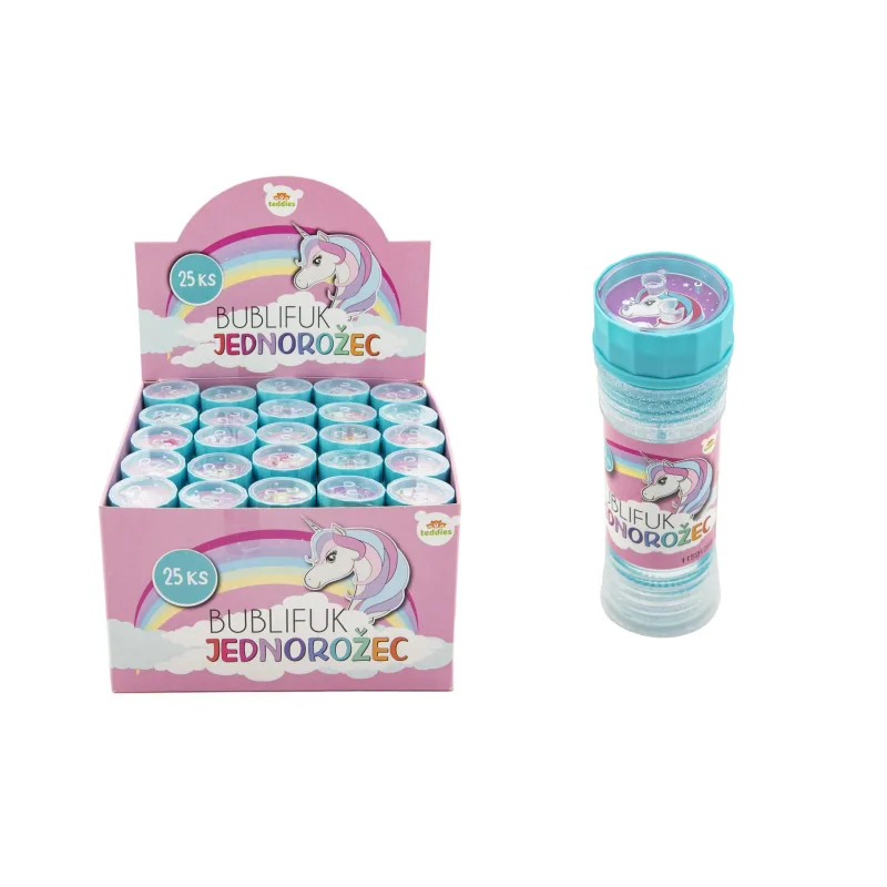 Teddies Bublifuk 50ml jednorožec 11cm