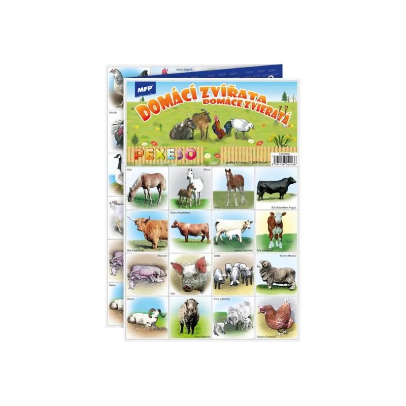 MFP Rappa Pexeso MFP 3xA4 Domáce zvieratá