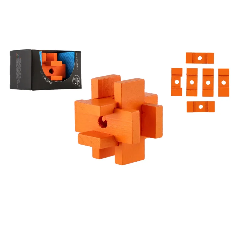 Teddies Hlavolam most drevený v krabičke 8x5x5cm