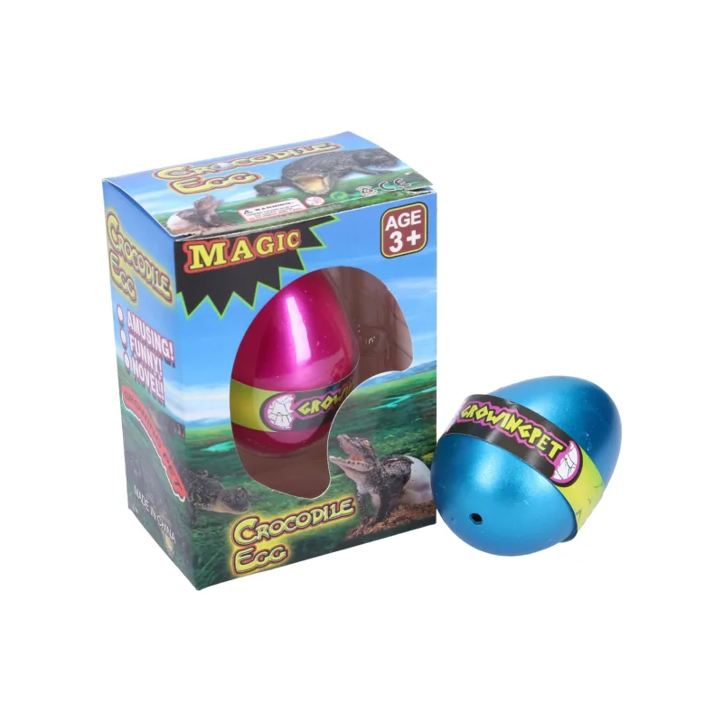 Wiky Vajcia liahnuce a rastúce krokodíl plast 6,5 cm, rôzne farby
