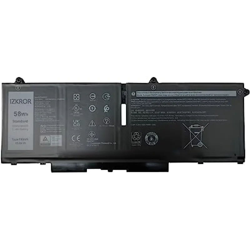Dell Baterie 4-cell 58W/HR LI-ON pro Latitude 5330, 5430, 5530, 7330, 7430, 7530, Precision 3570 451-BCWY
