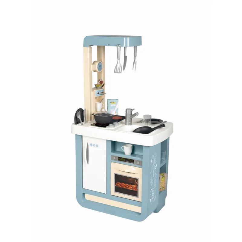 Smoby Elektronická kuchynka Smoby Bon Appetit, modrá a biela