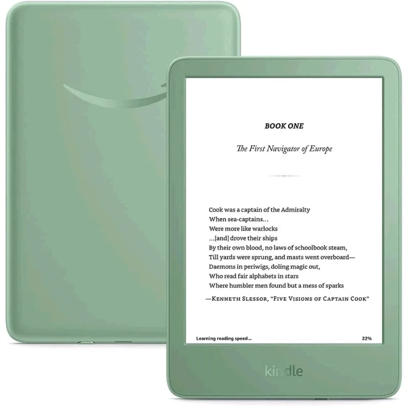 E-book Amazon Kindle 2024 (16 GB), matcha, BEZ REKLAM 840414603158