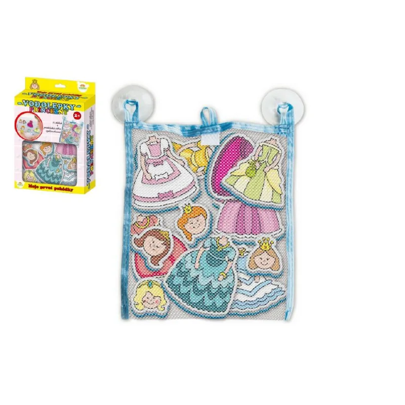 Teddies Vodolepky Moje prvé rozprávky Princezné sada so sieťkou 12ks v krabici