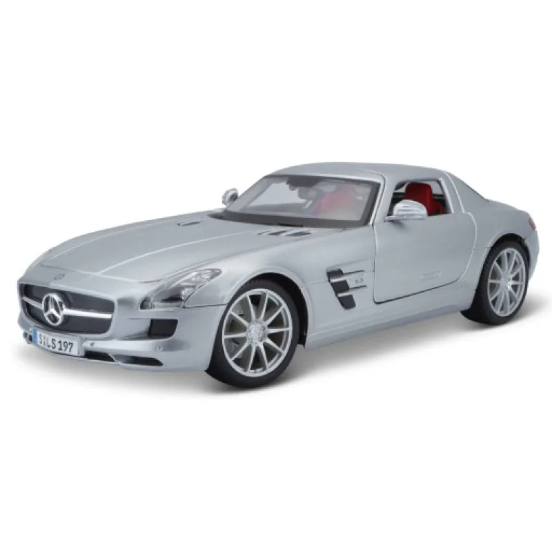Maisto Mercedes-Benz SLS AMG Stříbrný 1:18