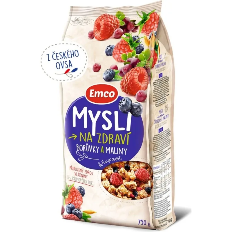 EMCO Mysli čučoriedky a maliny 750 g
