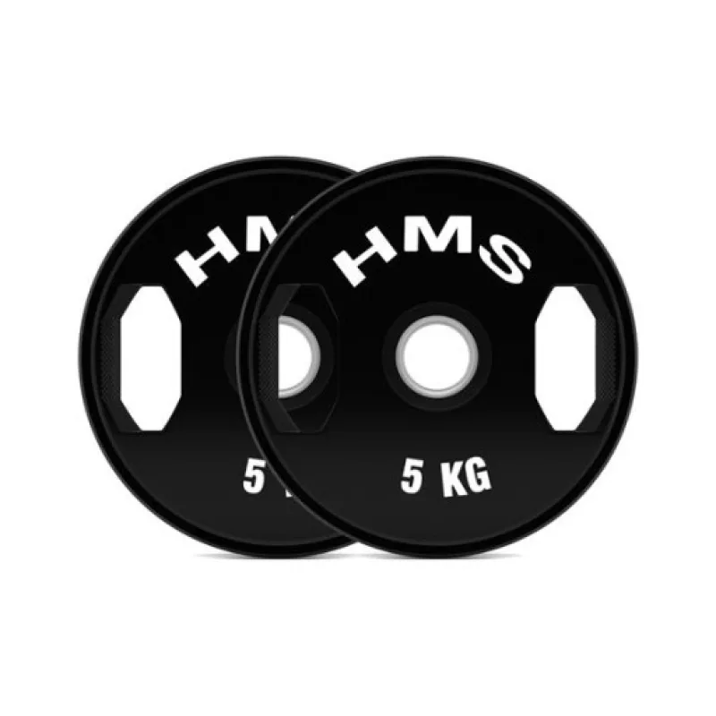 Sada pogumovaných olympijských kotoučů HMS TOG05, 2x5 kg