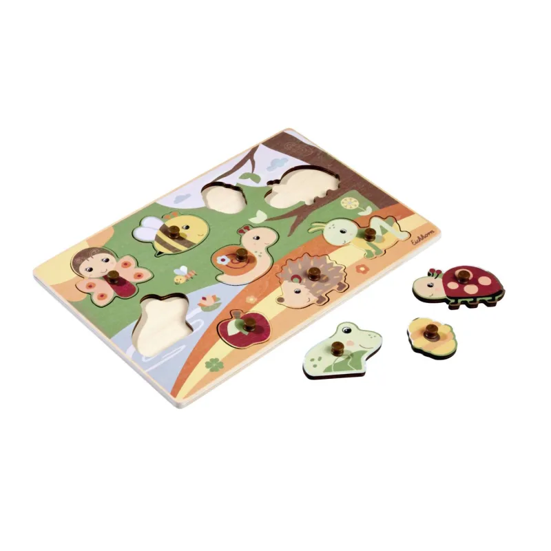 Simba Dřevěné puzzle, 9 dílků, 2 druhy