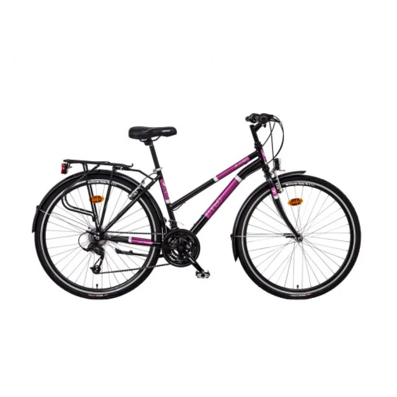 Mayo XR Hobby Trek Lady dámské trekové kolo, černo-růžové