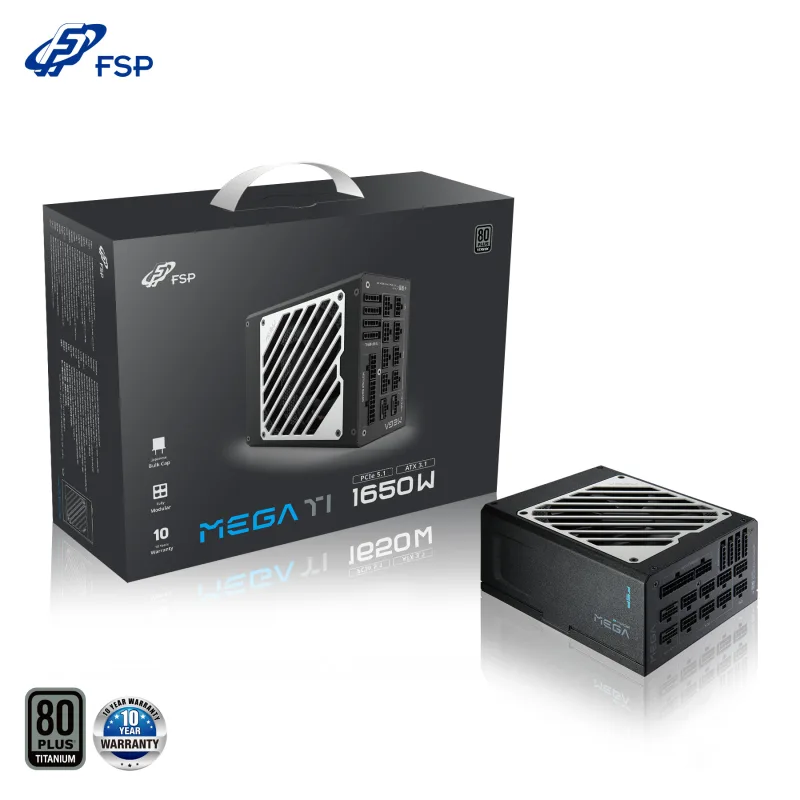FSP MEGA TI/1650W/ATX 3.1/80PLUS Titanium/Modular/Retail PPA16F0202