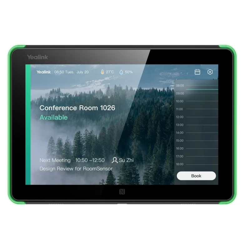 Yealink RoomPanel zařízení pro plánování rozvrhu místnosti, 8" dotyk.obr. RoomPanel E2