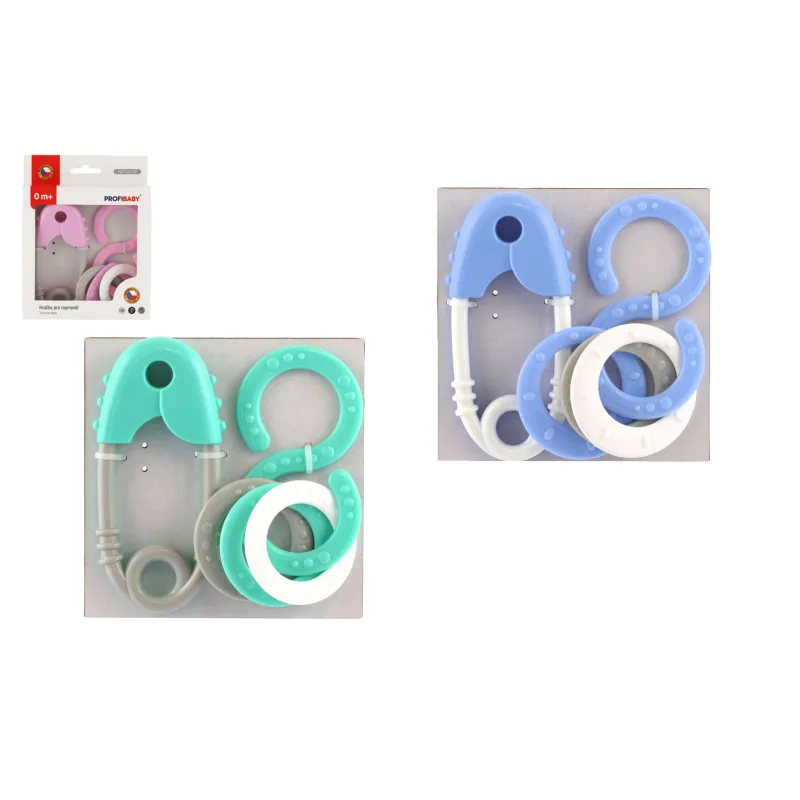 Profibaby Hrkálka 2ks plast v krabičke 13x16cm 0m+