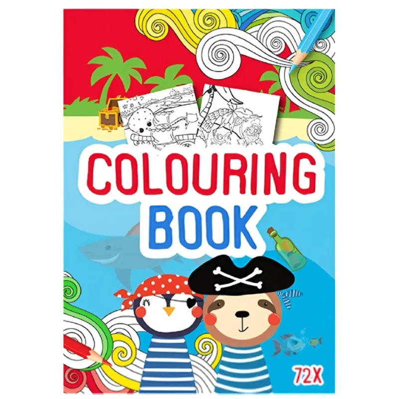 Rappa Kniha omalovánek 72 stran A4 piráti