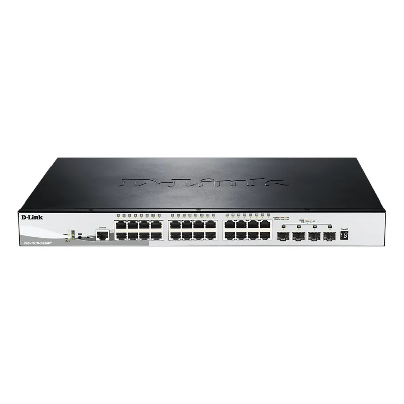 D-Link DGS-1510-28XMP 28-Port Gigabit Stackable POE Smart Managed Switch including 4x 10G SFP+ DGS-1510-28XMP/E