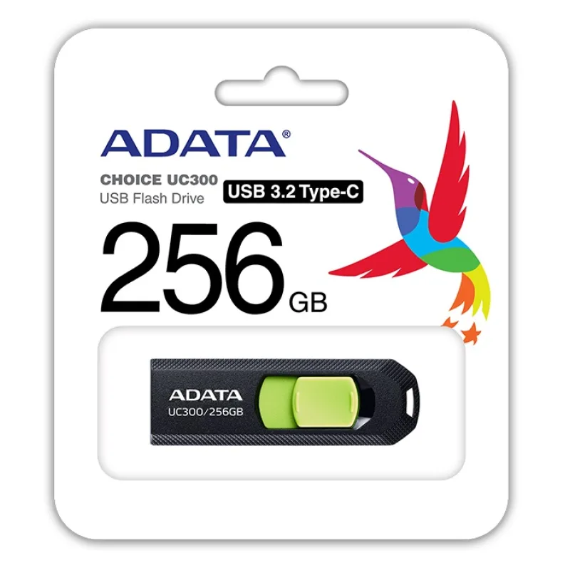 ADATA UC300/256GB/USB 3.2/USB-C/Černá ACHO-UC300-256G-RBK/GN